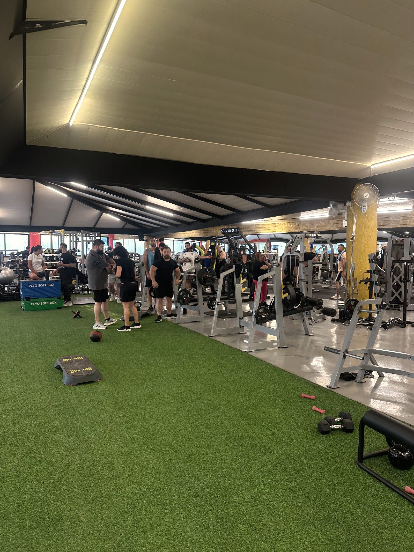 Members training in the evening at North Fitness, shared with permission